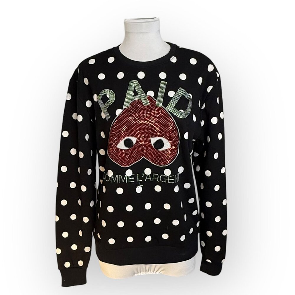 Hudson Outerwear‎ Black Polka Dot Sweater